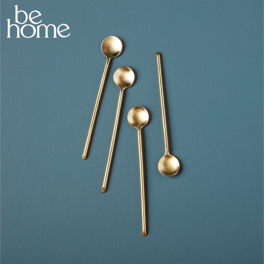 Be Home Luxe Thin Gold Spoon Set